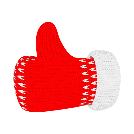 Like with knitted mittens  3D Illustration