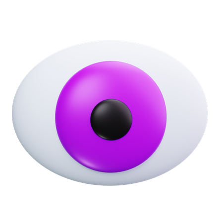 Lila Auge  3D Icon