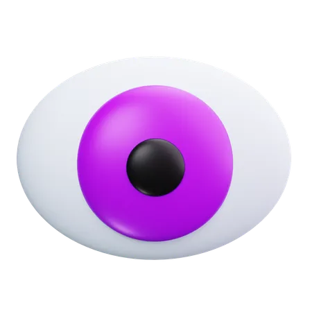 Lila Auge  3D Icon