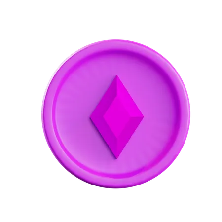 Lila Diamant  3D Icon