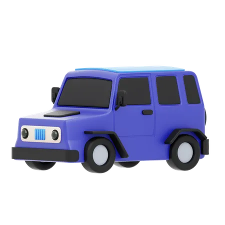 Lila Geländewagen  3D Icon