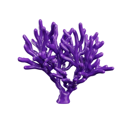 Lila korallenriff jccmedia muschel  3D Icon