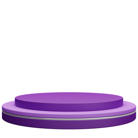 Lila Podium  3D Icon