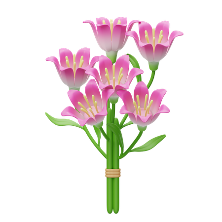 Lily Bouquet  3D Icon