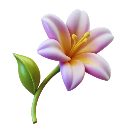 Lily flower  3D Icon