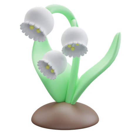 Lily of the Valley  3D Icon