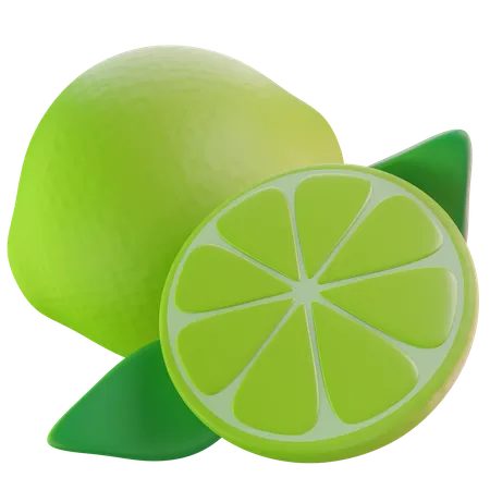 Lime 3 D Icon Illustration 3D Icon