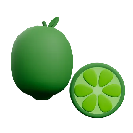Lime 3D Illustration