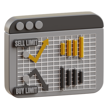 Limit Order  3D Icon
