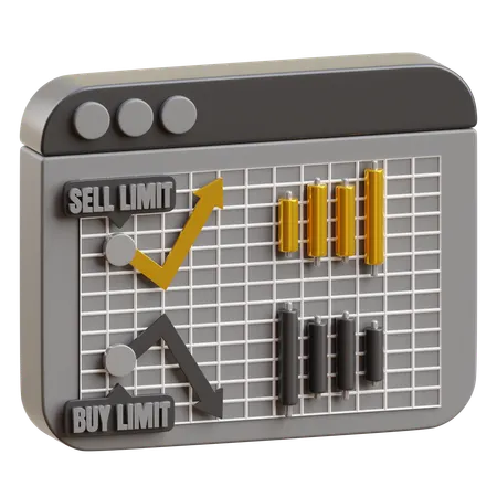 Limit Order  3D Icon