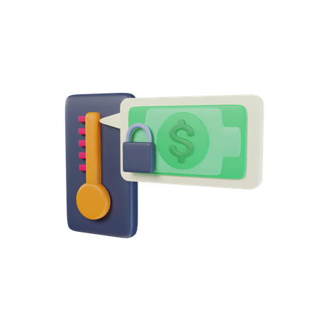 Límite de tarjeta de crédito  3D Icon