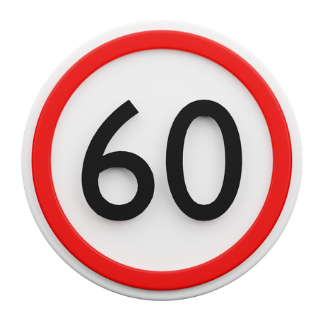 Límite de velocidad  3D Icon