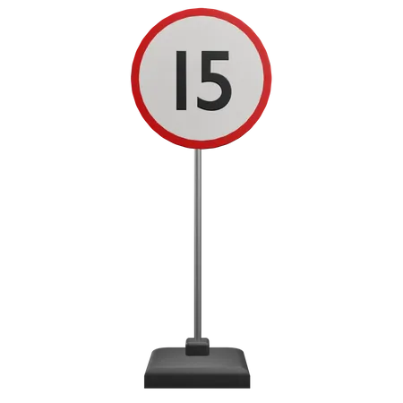 15 limites de vitesse  3D Icon