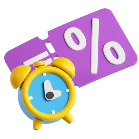 Limited Discount  3D Icon