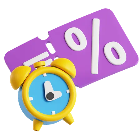Limited Discount  3D Icon