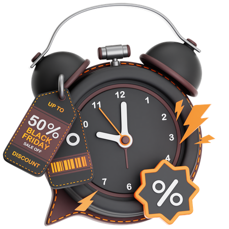 Limited Discount Time  3D Icon