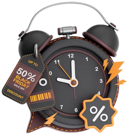 Limited Discount Time  3D Icon