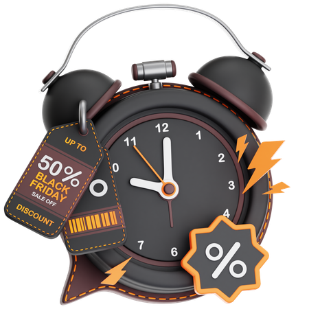 Limited Discount Time  3D Icon