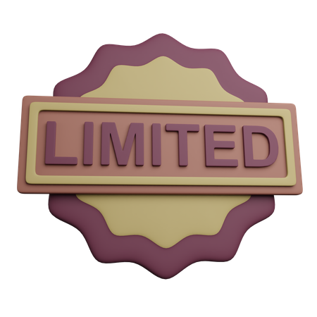 Limited Edition Badge  3D Icon