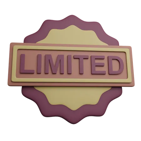 Limited Edition Badge  3D Icon
