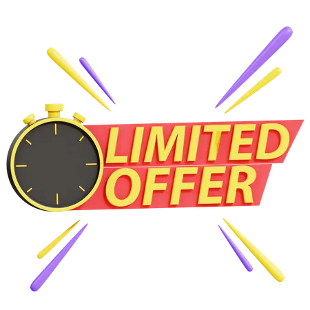 Limited Offer  3D Icon