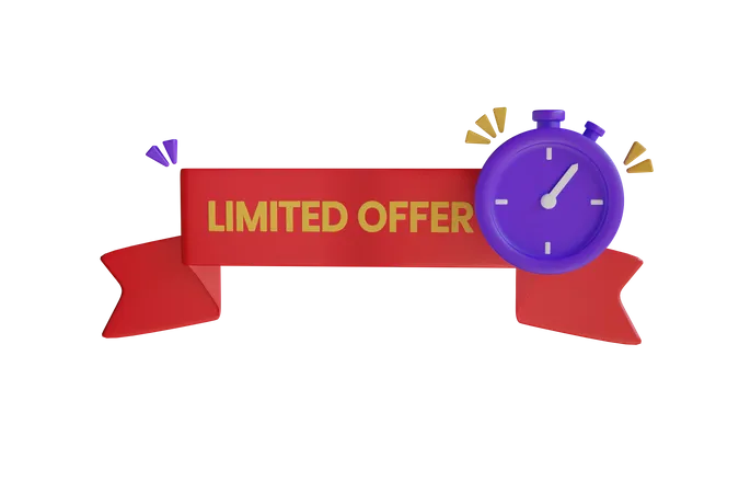 Limited Offer 3D Icon