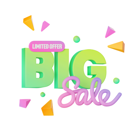 Limited Offer Big Sale  3D Icon