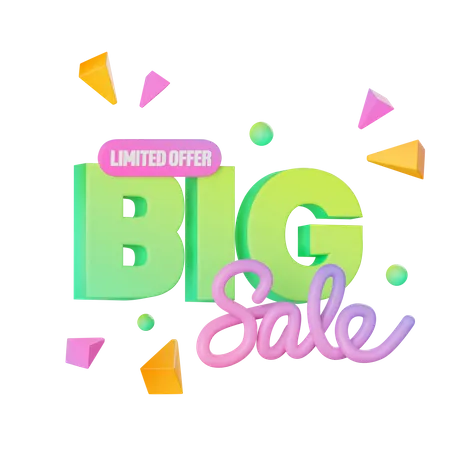 Limited Offer Big Sale  3D Icon