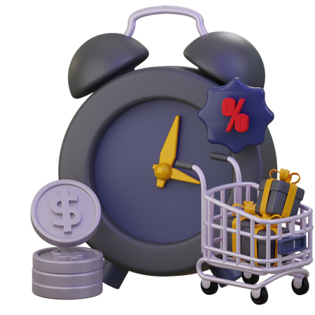 Limited Shopping Offer  3D Icon