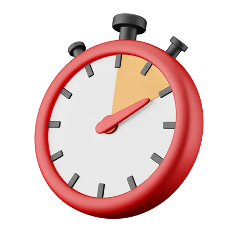 Limited Time Stopwatch 3 D Icon Illustration 3D Icon