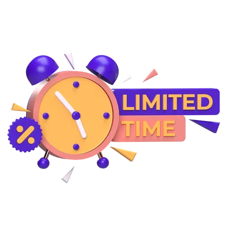 Limited Time  3D Icon