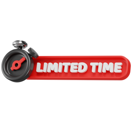 Limited Time  3D Icon