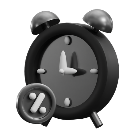 Limited Time Clock  3D Icon