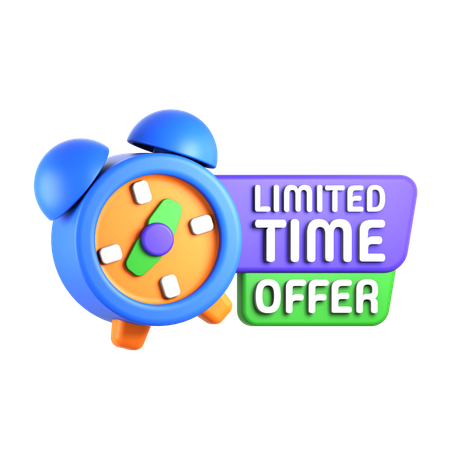 기간 한정 혜택 태그  3D Icon