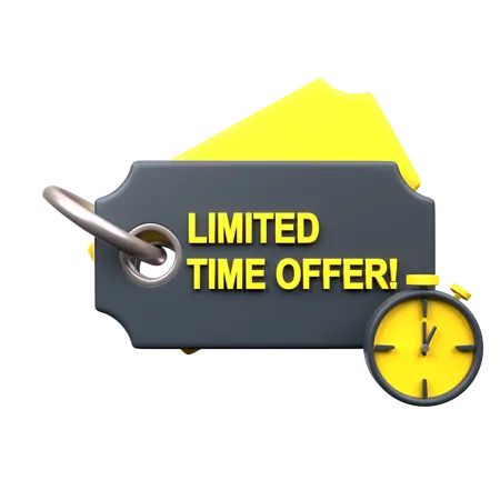Limited-Time Offer Tag  3D Icon