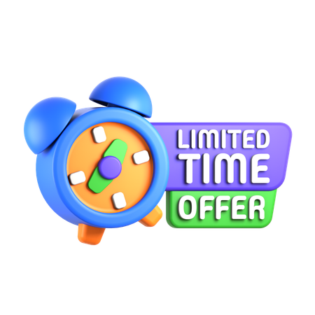 Limited Time Offer Tag  3D Icon