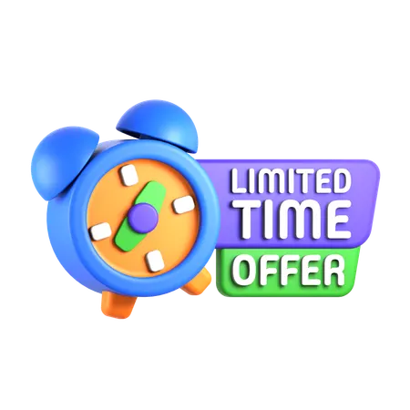 Limited Time Offer Tag  3D Icon