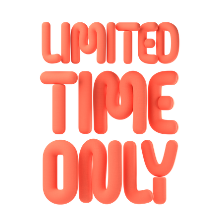 Limited time only  3D Icon