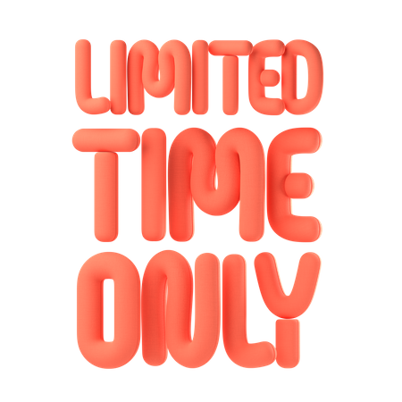 Limited time only  3D Icon