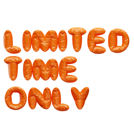 Limited Time Only  3D Icon