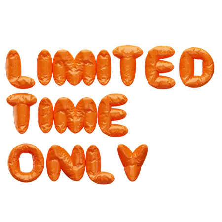 Limited Time Only  3D Icon