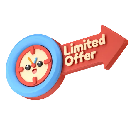 Limited Time Over  3D Icon