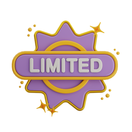 Limitierte Auflage, beschränkte Auflage  3D Icon