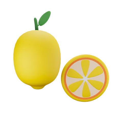 Limón  3D Illustration