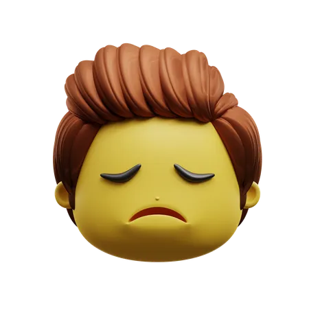 Limp Face Emoji  3D Icon