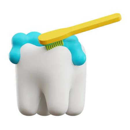 Limpeza dos dentes  3D Icon