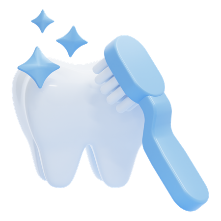 Limpeza Dentária  3D Icon