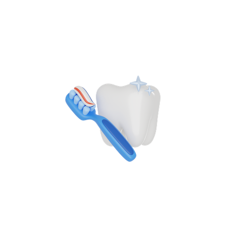 Limpeza dos dentes  3D Icon