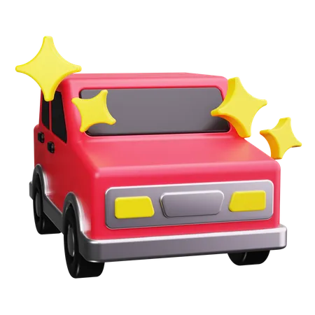 Limpieza de autos  3D Icon