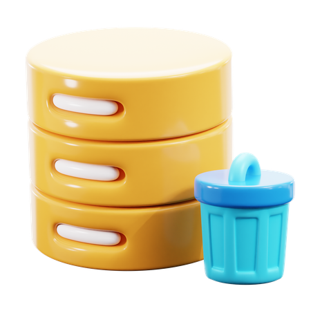 Limpieza de base de datos  3D Icon